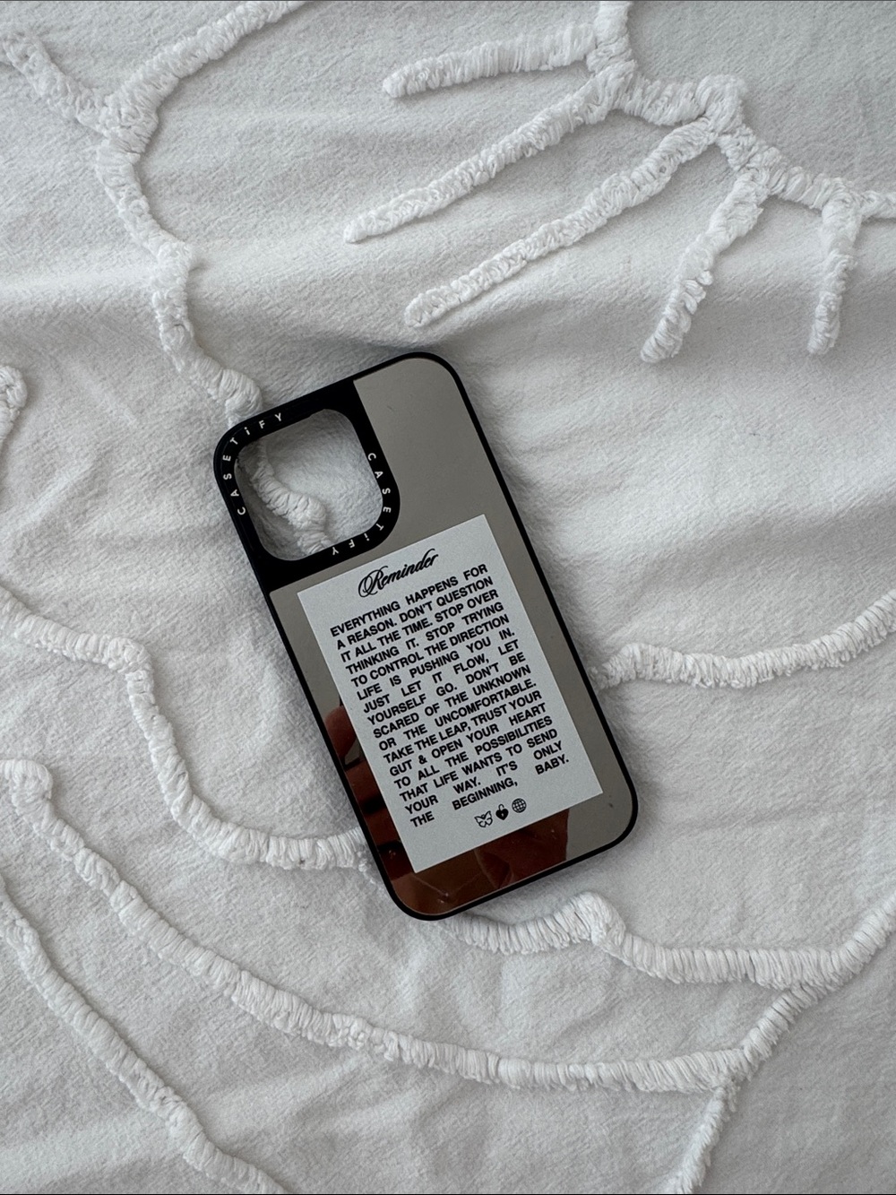 Mirror Text iPhone Case